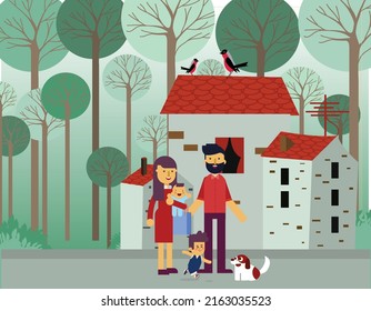 you can use Family Drawing Parents Children Home Icons to design banners, posters, backgrounds,..etc.