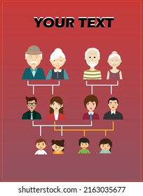 you can use Family tree generation people icons to design banners, posters, backgrounds,..etc.