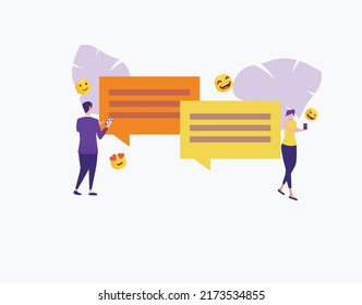 you can use Flat design concept message and chat present vector to design banners, posters, backgrounds, ...etc.