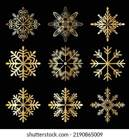 you can use Gold Christmas snowflake icons set to design banners, posters, backgrounds, ...etc.