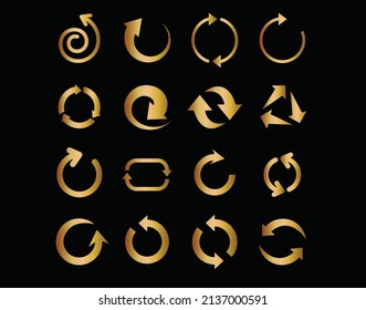 you can use Gold cricles arrow icons vector to design banners, posters, backgrounds,..etc.