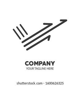 You can use logo for your company. Provit logo, etc. Business logo. Finance company logo.