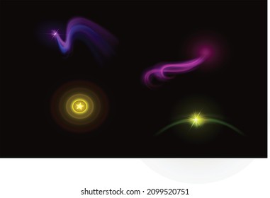 You can use Magic Wands And Glow Sparkle Trails to design background, poster, banner,... etc.