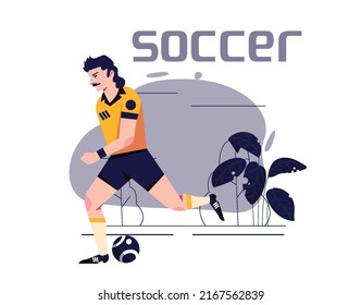 you can use The man is kicking the ball icons to design banners, posters, backgrounds,..etc.
