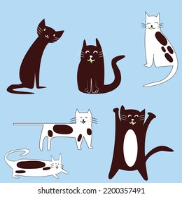 you can use many cats different breed cartoon
to design banners, posters, backgrounds, print POD...etc.