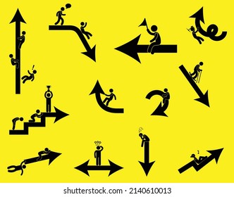 you can use Matchstick men and arrow vector to design banners, posters, backgrounds,..etc.