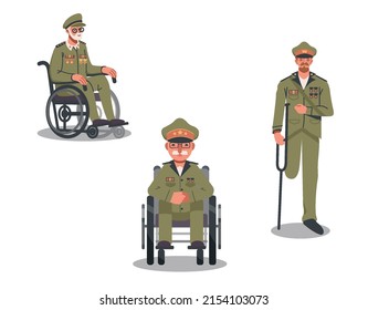 you can use military man in a wheelchair to design banners, posters, backgrounds,..etc.