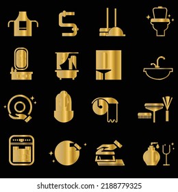 you can use Set of gold cleaning icons to design banners, posters, backgrounds, ...etc.