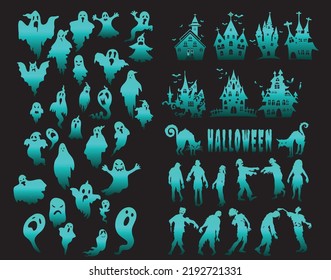 you can use Spooky evil witch, creepy grave coffin and wizard silhouette to design banners, posters, backgrounds, ...etc.