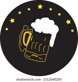 you can use this as a beer shop logo 