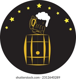 you can use this as a beer shop logo 
