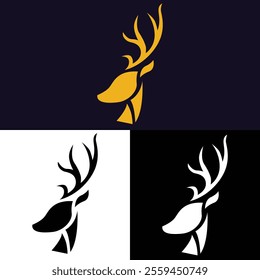 You can use this deer logo design vector illustration for your company logo or personal logo.
