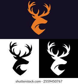 You can use this deer logo design vector illustration for your company logo or personal logo.