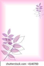 You can use this foliage border as a background for letters, mail, invitations, giftcards or as a picture-frame