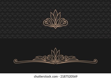 You can use this line logo with a leaf-themed motif as a background or frame element and you can change the color as you wish