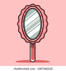 You can use this pink mirror to see your beauty , so you will have a confident to meet the person that you love