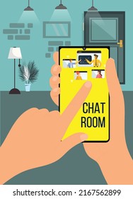 you can use Video Call Mobile Chat, Concept People Talk to design banners, posters, backgrounds,..etc.