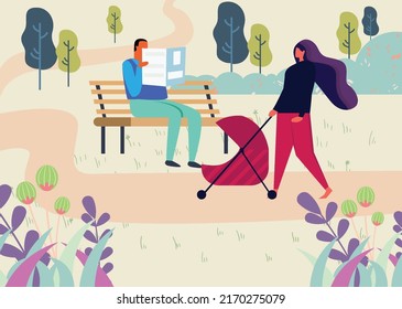 Sie können wandelnde Mutter Trolleysymbole verwenden, um Banner, Poster, Hintergründe, ...usw.