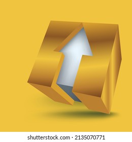 you can use white arrows in gold cubes to design banners, posters, backgrounds,..etc.