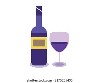 you can use Wine Bottle and Glass Flat Design to design banners, posters, backgrounds, ...etc.