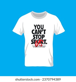 you cant stop text design for shirt mockup boys style