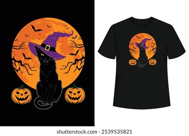 Are you a Cat Lover? Are you looking for a Design for a Cat Owner, Feline Lover, Veterinarian, Kitten Lover, or Pet Owner? This black cat pumpkins fall.