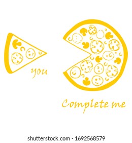 You Complete Me Couple T Shirt Vector Design