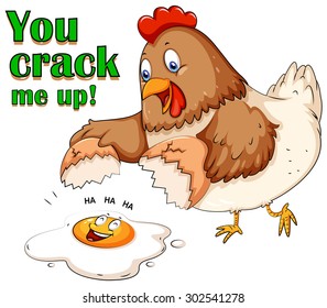 You crack me up illustration