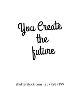 You create the future text for T-shirt and other use on white  background.