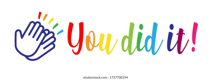 You did it on white background