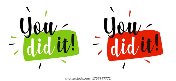 You did it on white background