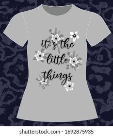 If you do it rightonce i fine, slogan lovely graphic design and cute flowers graphic design print for tee and t shirt and fabric