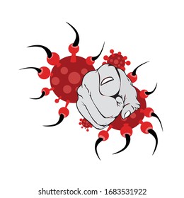 You dont be responsible Corona deadly Virus vector illustration editable artwork source file Vector Art design COVID 19 Graphic post icon illustration drawing coronavirus background poster