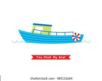 you float my boat vector