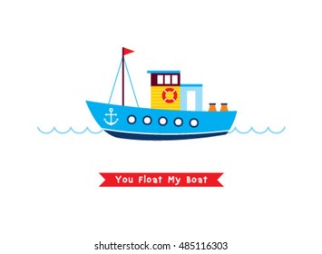 you float my boat vector