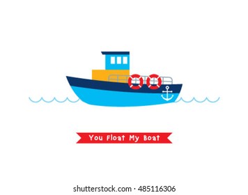 you float my boat vector