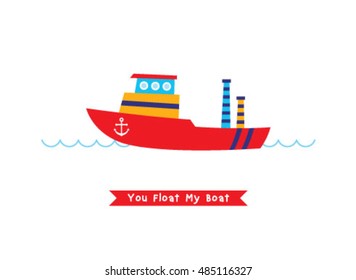 you float my boat vector