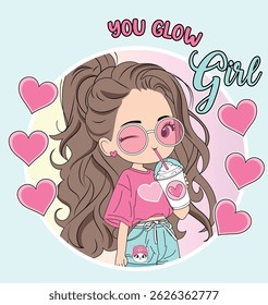 you glow girl cute fashion love