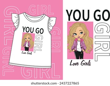 you go girl graphic tees for girl