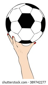 You go to start - Symbolic illustration depicting the start of a football game