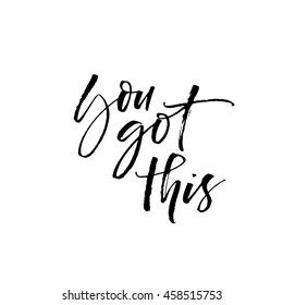 You Got This Card Hand Drawn Stock Vector (Royalty Free) 458515753 ...