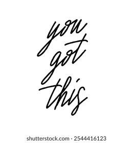 You got this hand lettering on white background.