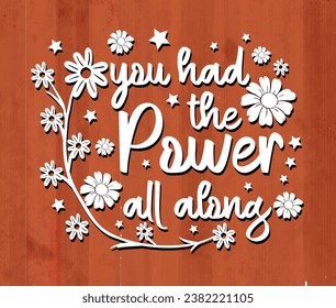 You Had the power all always paper cut Design
