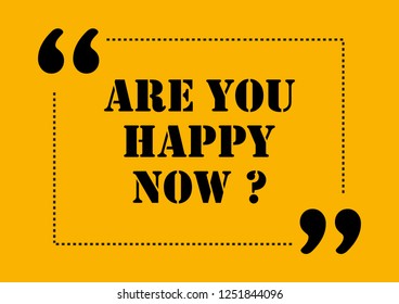 Are you happy now Vector questionnaire illustration