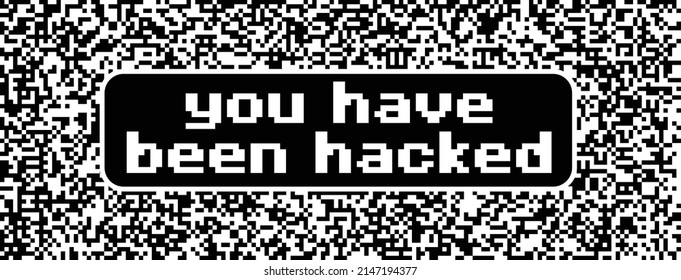 You Have Been Hacked. Vector Hacker Icon Or Pictogram. Keylogger, Cyber War Security Concept. Technology Data. Hybrid, And Warfare, DDoS Attack. Hackers, Criminals. Login And Password. Digital, Pwned.