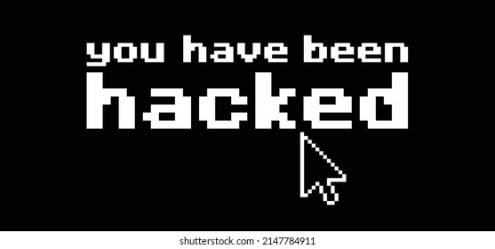 you have been hacked. Vector hacker icon or pictogram. Keylogger, cyber security concept. Technology data. Hybrid, and warfare, DDoS attack. Cyber war. Hackers, criminals. login and password. Digital.