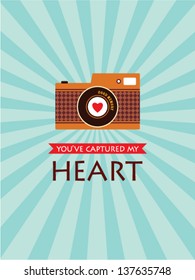 you have captured my heart camera card