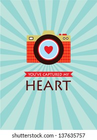 you have captured my heart camera card
