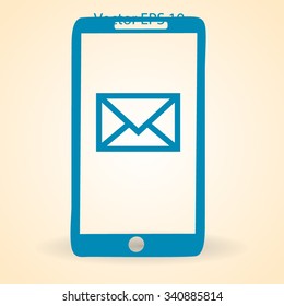 You have received a message on the phonevector icon