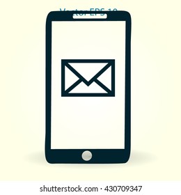 You have received a message on the phonevector icon